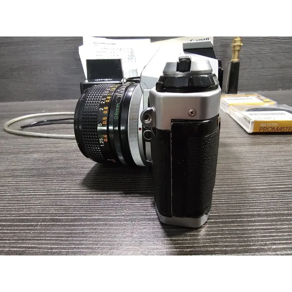 Canon AE-1 Program Camera with 50mm 1:1.8 lens - 28mm 1:2.8 Lens Tested Works